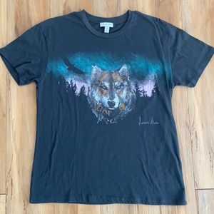 topshop wolf t-shirt